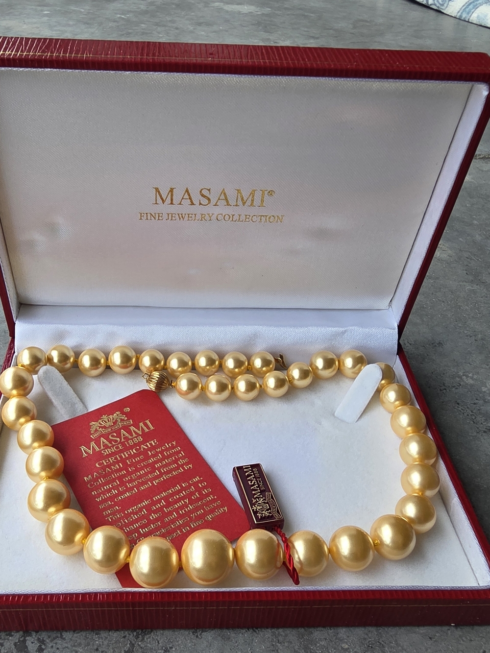 Masami Gold Pearl Necklace - Classic Women’s Jewelry